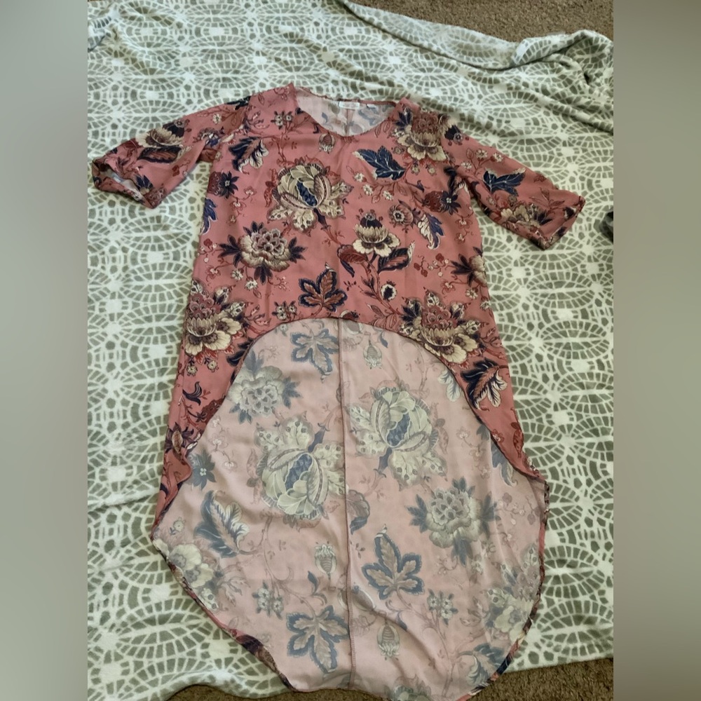 Sweet pea large dress, floral, pink